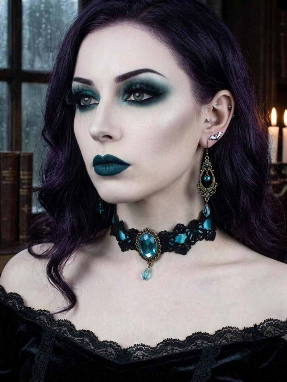 Gorgeous Lace Adjustable Choker A Stylish Collarbone Necklace for‎ Any Occasion!
